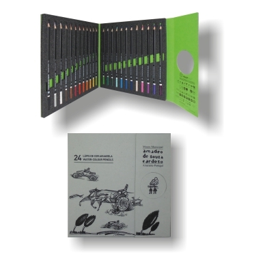24 lápis de cor aguareláveis | PB